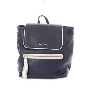 リュックサック デイパック レザー 紺 ネイビー