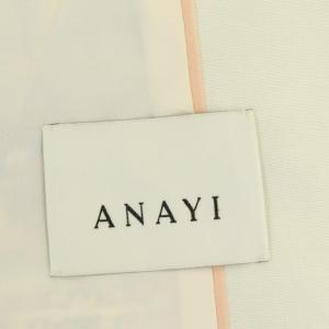 ANAYI 23SS スラブミックスツイードステンカラー ジャケット 総裏地 フリンジ 34 マルチカラー