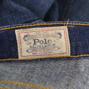 POLO RALPH LAUREN スリムデニムパンツ ジーンズ スキニー ストレッチ 25 紺 ネイビー