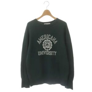 22AW アパルトモン別注 College C/N Sweat スウェット トレーナー 長袖 コットン 緑 グリーン