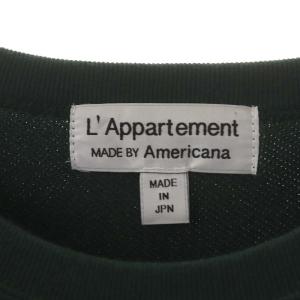 AMERICANA 22AW アパルトモン別注 College C/N Sweat スウェット トレーナー 長袖 コットン 緑 グリーン