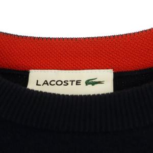 LACOSTE 長袖 ニット カットソー M 紺 ネイビー