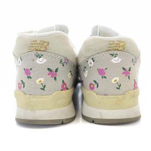 New Balance WR996DGB フローラル スニーカー フラワー 23.5cm グレー