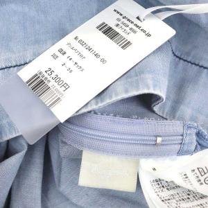 Diagram GRACE CONTINENTAL 21SS デニムパフトップ ブラウス プルオーバー 半袖 スクエアネック ギャザー 36 ライトブルー