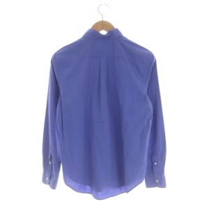 POLO RALPH LAUREN 長袖シャツ 前開き ロゴ刺繍 コットン SP 紺 ネイビー 黄色 イエロー