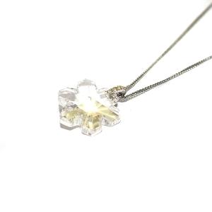 SWAROVSKI ネックレス ペンダント クリスタル 雪の結晶 ストーン シルバー クリア
