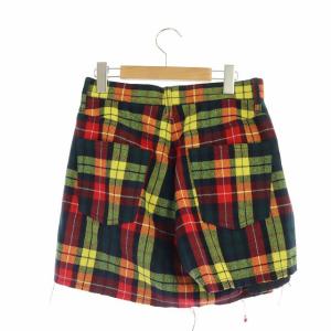 COMME des GARCONS ジュンヤワタナベ JUNYA WATANABE 変形 ショートパンツ チェック ウール XS マルチカラー