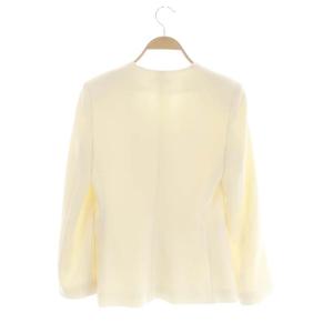 Theory 22AW Classic Crepe Lindrayia B ノーカラージャケット Aシルエット 薄手 2 アイボリー