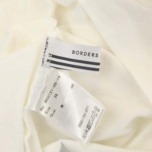 BORDERS at BALCONY パフスリーブカットソー 八分袖 プルオーバー 38 白 ホワイト