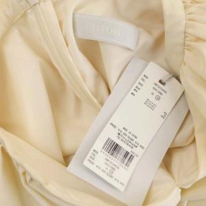 CELFORD 22AW ボリュームフリルタイトワンピース ロング 半袖 38 クリーム