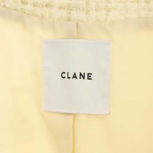 CLANE 22AW NO COLOR TWEED JACKET 1 オフホワイト