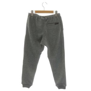 GRAMiCCi BONDING KNIT FLEECE NARROW RIB PANT パンツ ニット ジョガー ジッパーフライ S グレー