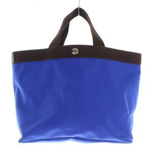 スクエアトート ハンドバッグ B5サイズ M 青 ブルー 704C