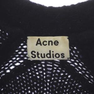 Acne Studios ニットVネックカーディガン アルパカ XS 紺 ネイビー