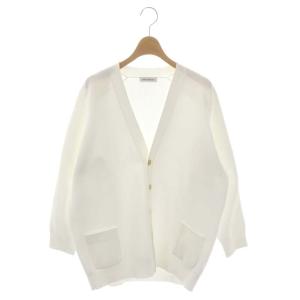 Deuxieme Classe取り扱い BIG KNIT Vネック カーディガン ニット 長袖 00 白 ホワイト