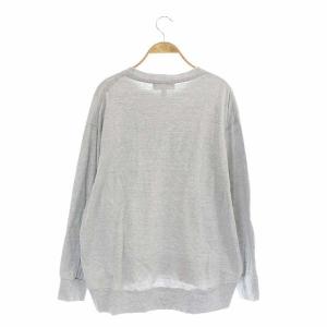 AMERICANA カットソー 長袖 ロゴ コットン グレー