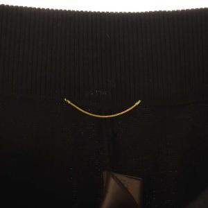 L'Appartement Knit Cropped パンツ ニット ワイド センタープレス イージー ウール 34 茶色 ブラウン