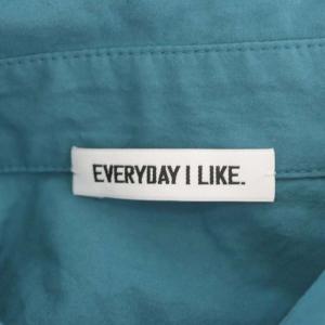 EVERYDAY I LIKE 22SS Wide Wash shirt シャツ オーバーサイズ 長袖 ターコイズブルー