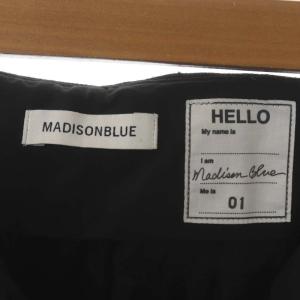 MADISONBLUE ウール クロップドパンツ センタープレス 01 黒 ブラック