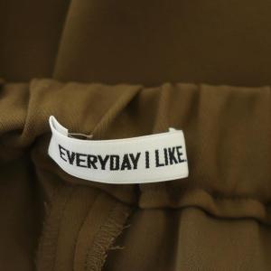 EVERYDAY I LIKE イージーフレアパンツ 34 茶 ブラウン