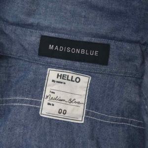 MADISONBLUE HAMPTON CHAMBRAY SHIRT 長袖 コットン オーバーサイズ 00 ブルー
