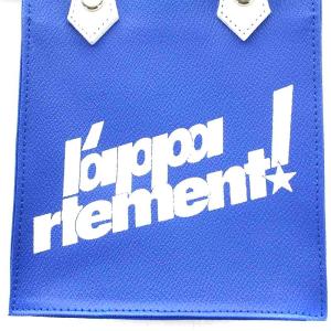 L'Appartement ドゥーズィエムクラス 22SS Print Mini ハンドバッグ ショルダーバッグ 2way レザー 青 ブルー 白 ホワイト