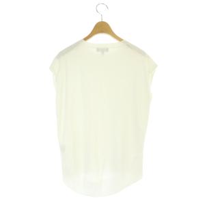 Theory 22SS COMPACT CREPE COCCON PO ニット カットソー プルオーバー フレンチスリーブ S 白 ホワイト