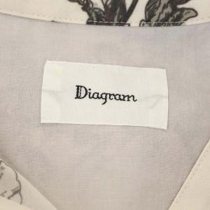 Diagram GRACE CONTINENTAL 22AW バイカラーサラサワンピース ロング 七分袖 ベルト付き 36 キナリ ブラック