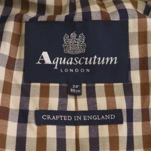 Aquascutum トレンチコート アウター ロング コットン 34 ベージュ