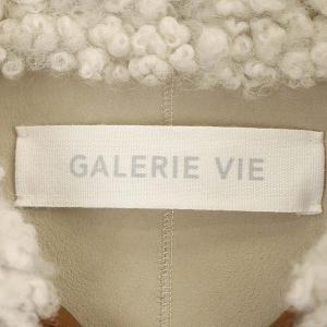 22AW ムートンレザー スタンドネックコート ショート アウター F  