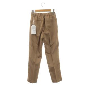 Ameri VINTAGE 21SS JELLY COLOR USEFUL PANTS テーパードパンツ タック シャイニー XS ベージュ