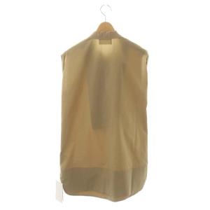 Ameri VINTAGE MEDI ROUGH DRESS SHIRT シャツ チュニック プルオーバー ノースリーブ  F カーキベージュ