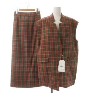 × オトナミューズ otona MUSE 21SS OTONA WRAP VEST SET UP セットアップ 上下 ジャケットベスト