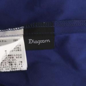 Diagram GRACE CONTINENTAL 23SS カットワークシフォンワンピース ロング 刺繍 八分袖 38 ブルー