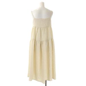 BEAUTY&YOUTH UNITED ARROWS 23SS ブークレキャミワンピース ロング ティアード S オフホワイト