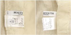 BEAUTY&YOUTH UNITED ARROWS 23SS ブークレキャミワンピース ロング ティアード S オフホワイト