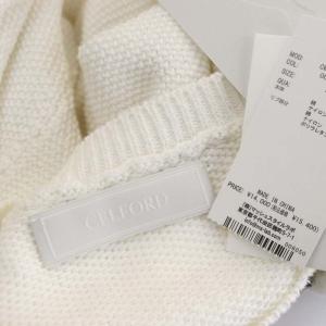 CELFORD 23AW ビジュー釦ツィードカーディガン 七分袖 ニット F 白 ホワイト