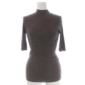 22AW REGAL WOOL MICRO S LEENDA ショートスリーブ ニット カットソー 五分袖 リブ ハイネック
