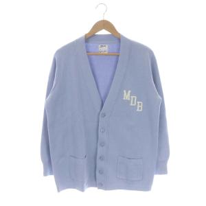 23SS BIG CARDIGAN コットン ロゴ XS ライトブルー