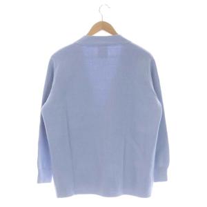 MADISONBLUE 23SS BIG CARDIGAN コットン ロゴ XS ライトブルー
