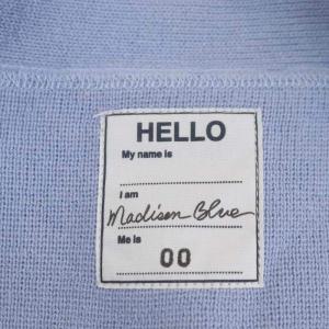 MADISONBLUE 23SS BIG CARDIGAN コットン ロゴ XS ライトブルー
