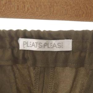 PLEATS PLEASE ISSEY MIYAKE イッセイミヤケ イージーパンツ ワイド 5 茶 ブラウン