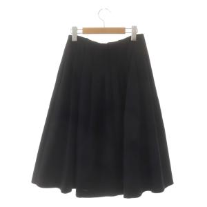 FOXEY Feminine Chic フレアスカート ひざ丈 38 ブラック 37637