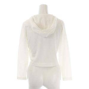 TOCCA 21SS WHALE フードショートカーディガン 長袖 ジップアップ フード XS 白 ホワイト