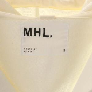 MHL. 23SS LOOPBACK M JERSEY プルオーバー パーカー スウェット 長袖 カットソー フード ハーフジップ 2