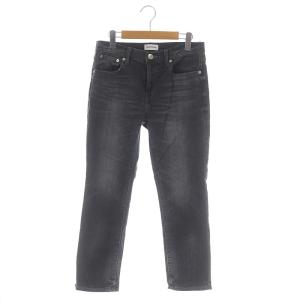 22SS 23区DENIM ボーイフィットパンツ デニムパンツ ジーンズ ストレート ストレッチ ジッパーフライ 38 グレー