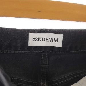 23区 22SS 23区DENIM ボーイフィットパンツ デニムパンツ ジーンズ ストレート ストレッチ ジッパーフライ 38 グレー