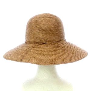 HELEN KAMINSKI Delphina ラフィアブレードハット 帽子 ストローハット 麦わら帽子 OS コーラルサンド