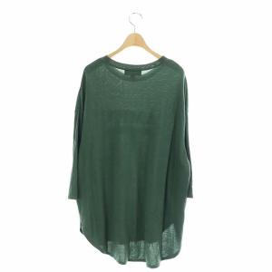 AMERICANA 21AW アパルトモン別注 Football T-sh カットソー Tシャツ チュニック丈 長袖 九分袖 緑 白 グリーン