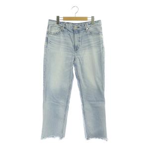 22SS THE HIS CROP ドゥーズィエムクラス取扱い デニム パンツ テーパード カットオフ 25 ライトブルー